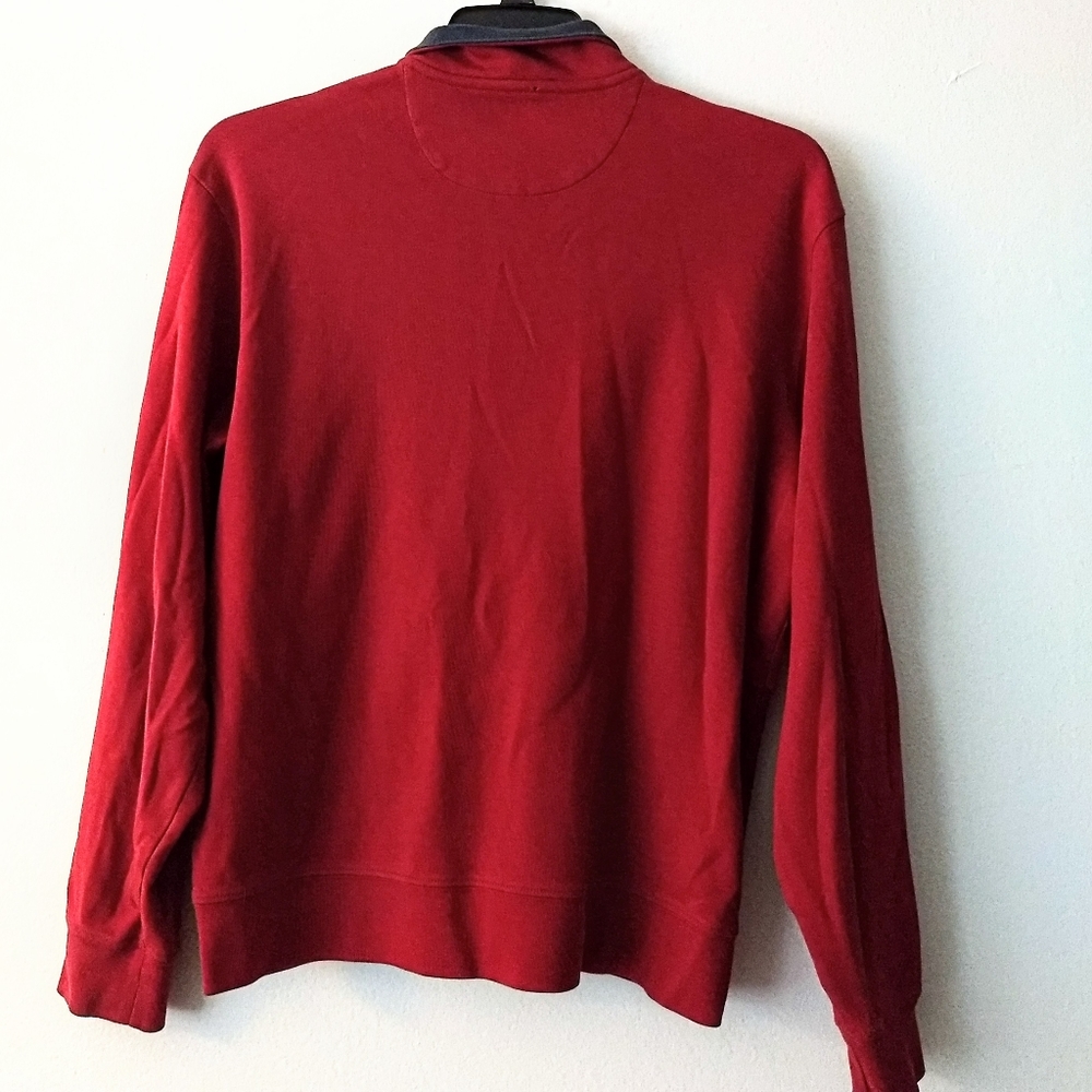 Vineyard Vines Deep Red Men's Pull-over Jacket - Picture 2 of 4